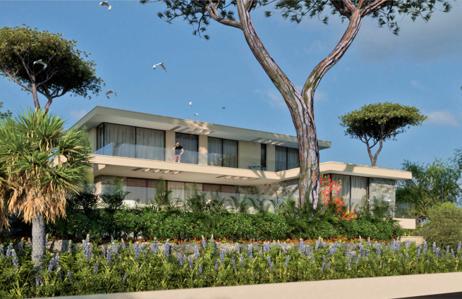 Acheter-villa-neuve-contemporaine-vue-mer-Sainte-Maxime-Golfe-Saint-Tropez