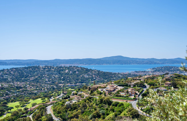 sea ​​view golf course Sainte-Maxime panorama