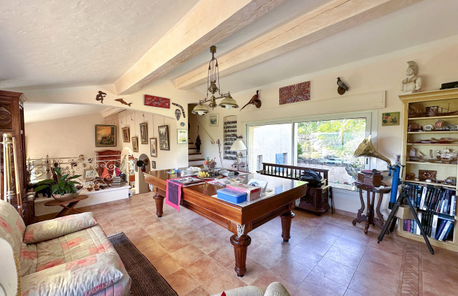 Billiard room - convivial living space - Villa Sainte-Maxime