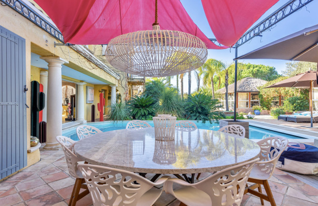 dining room - summer - shade - French Riviera - Var