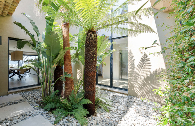 Mediterrane aangelegde tuin