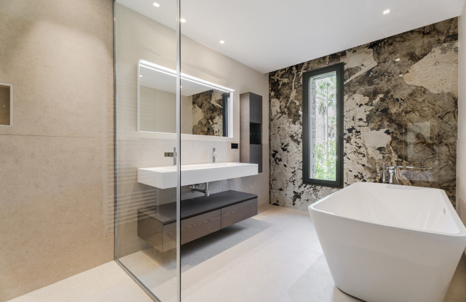 4 suites met badkamer en eigen terras