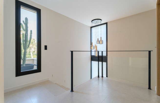 Designer villa with generous living spaces and sea views