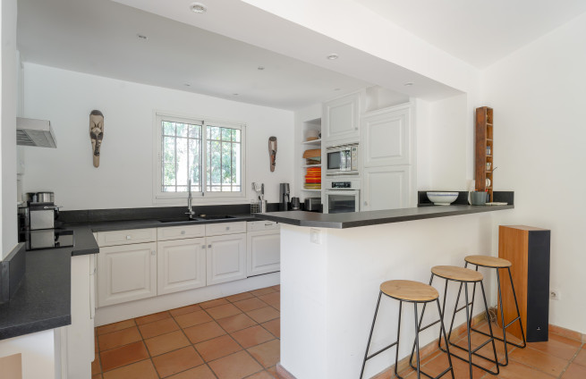 fully equipped kitchen at Villa La Croisette