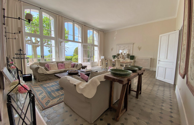 living room - villa - La Croix-Valmer - near town center